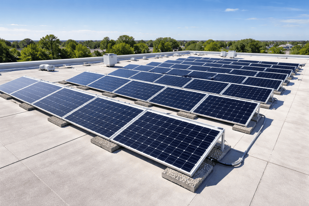 Can I install solar panels on a flat roof?