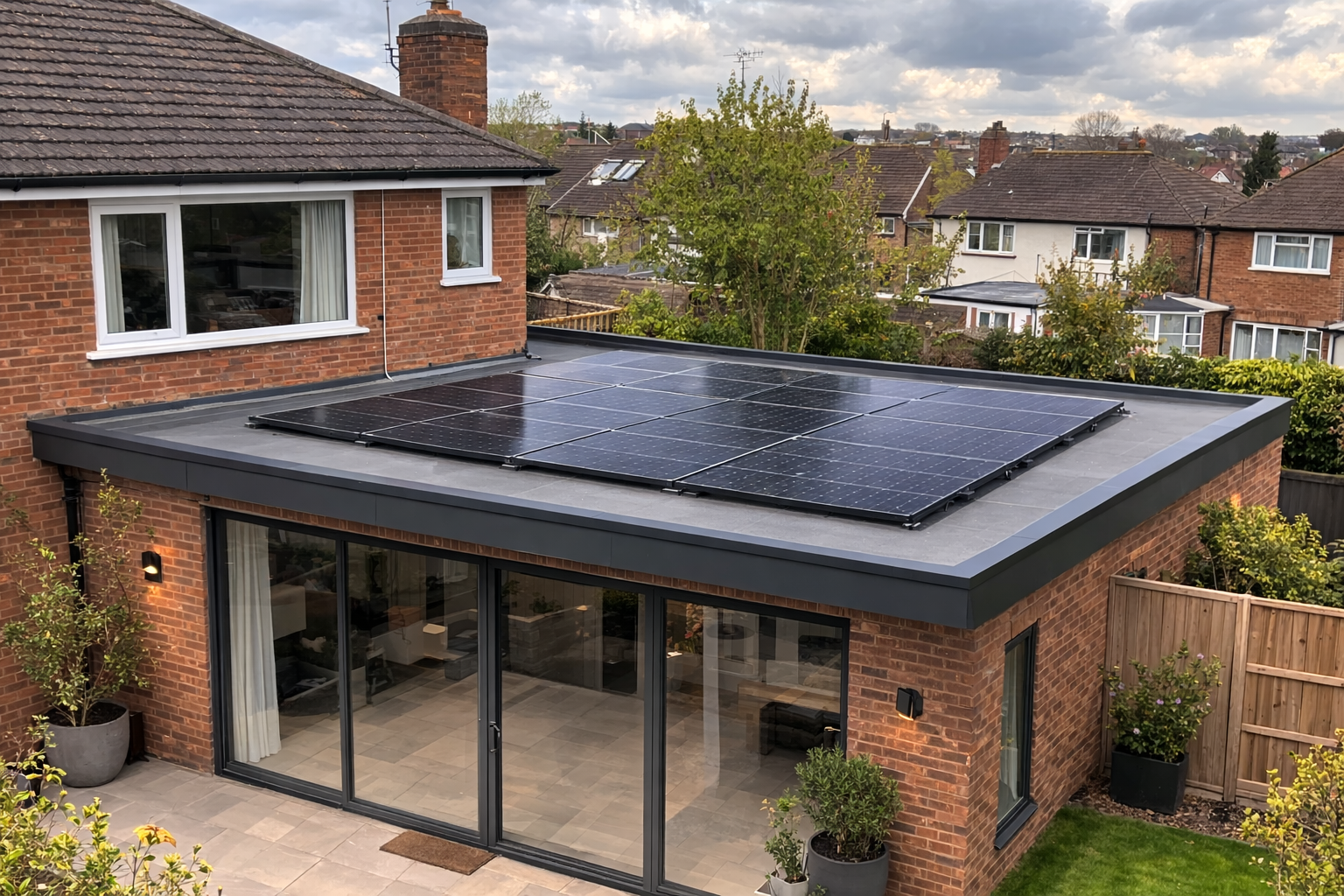 Can I install solar panels on a flat roof?